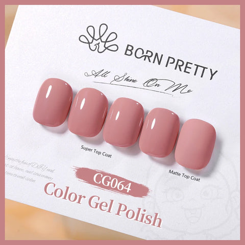 BORN PRETTY 10ml Jelly Nude Glitter Nail Gel Polish