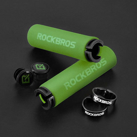 ROCKBROS Bicycle Grips - Ultra-light Silicone Sponge Handlebar Grips for MTB