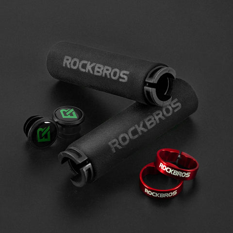 ROCKBROS Bicycle Grips - Ultra-light Silicone Sponge Handlebar Grips for MTB