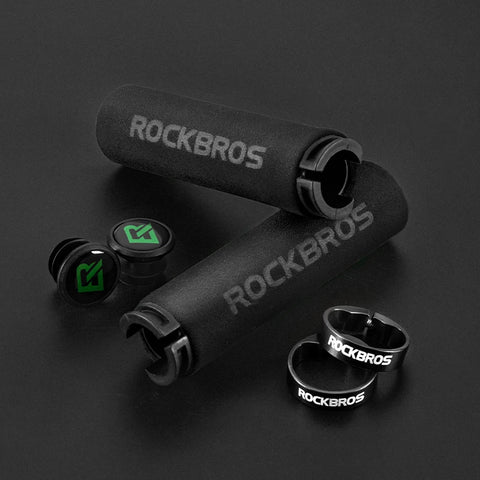ROCKBROS Bicycle Grips - Ultra-light Silicone Sponge Handlebar Grips for MTB