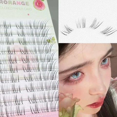 Self-Adhesive False Eyelashes - Easy-to-Use DIY Natural Curling Clusters