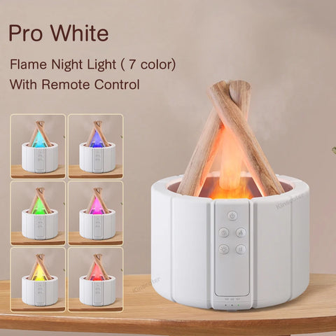 KINSCOTER 280ml Campfire Simulated Flame Aroma Diffuser - Enhance Your Space
