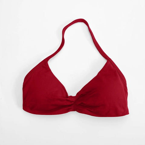 NCLAGEN Strappy Bra Gym Top for Women – High Support Seamless Halter Sports Bra with Pads