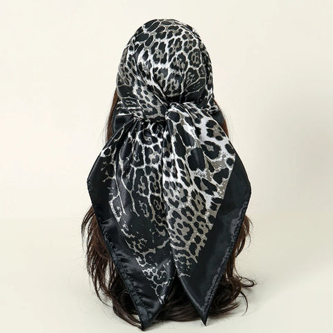 Elegant Satin Square Scarf for Women