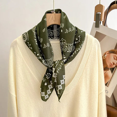 Vintage Floral Women's Scarf Bandana Headband