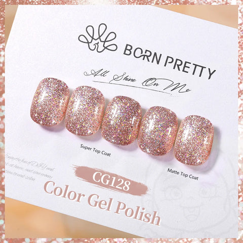 BORN PRETTY 10ml Jelly Nude Glitter Nail Gel Polish