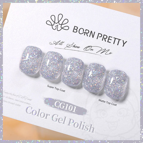 BORN PRETTY 10ml Jelly Nude Glitter Nail Gel Polish