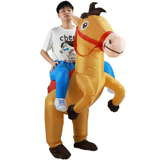 Funny Inflatable Riding Horse Costume