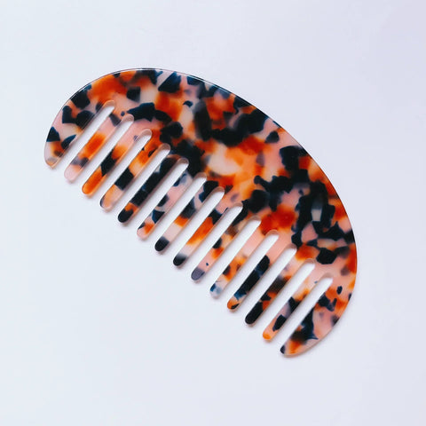 Colorful Wide Teeth Acetate Hair Combs - Anti-static Massage Hair Brush for Salon & Travel