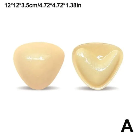 Solid Self Adhesive Bra Inserts - Reusable Push Up Breast Lift Padding