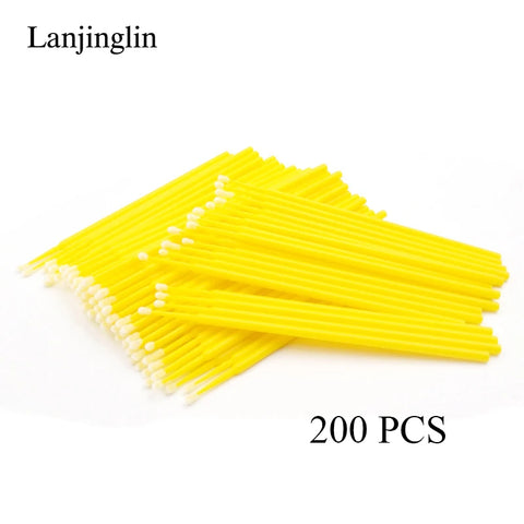 100/200pcs Eyelash Cleaning Brushes for Perfect Makeup