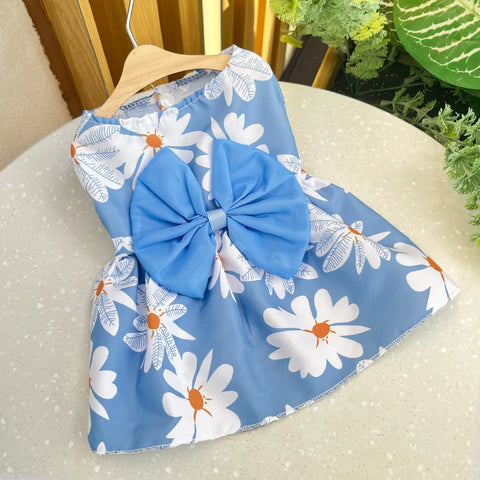 Cute Dog Princess Dress for Spring & Summer - Bow Lace Skirt for Small to Medium Pets