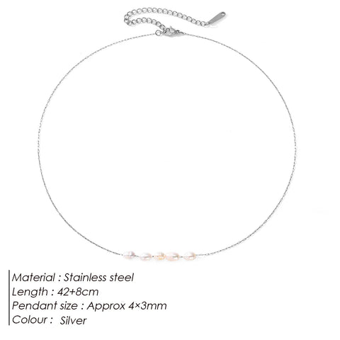 eManco Elegant Gold Pearl Choker Necklace for Weddings and Parties