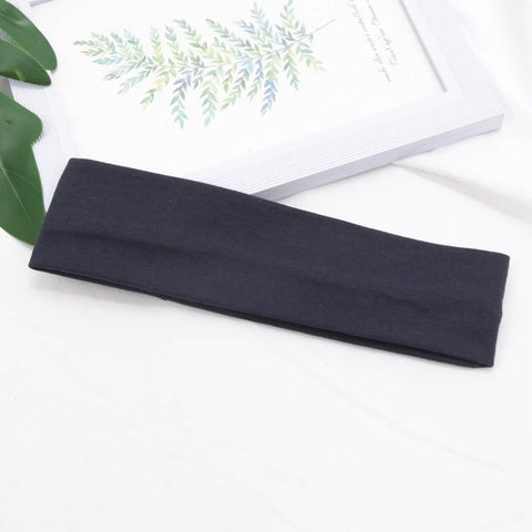 Elastic Cotton HairBand Fashion Headbands for Women and Men - Solid Running, Fitness, Yoga, and Makeup Accessories