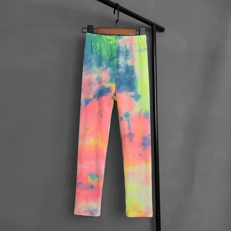 Colorful Fluorescent Leggings for Girls