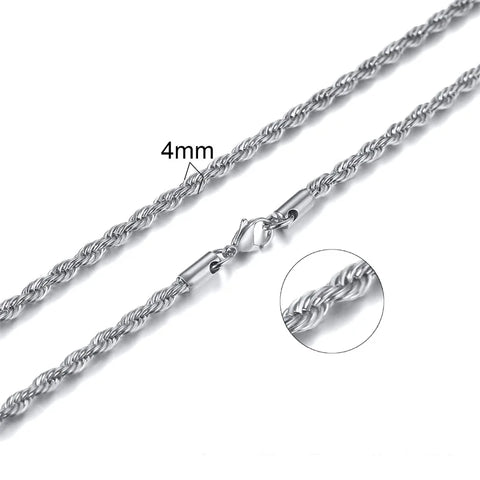Figaro Chain Necklace - Stainless Steel Gold Color Choker for Women & Girls in Multiple Lengths