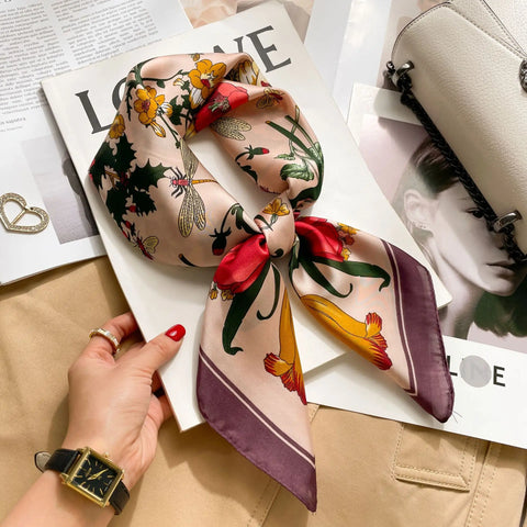 Luxury Silk Feeling Scarf for Women