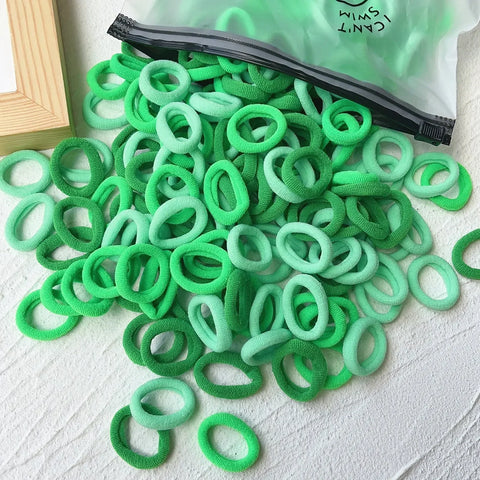 LOVEKIKI 50 stuks elastische haarbanden - kleurrijke kinderhaaraccessoires voor leuke stijlen 