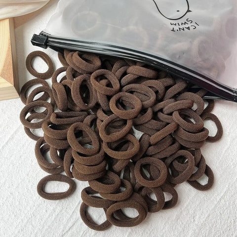 LOVEKIKI 50 stuks elastische haarbanden - kleurrijke kinderhaaraccessoires voor leuke stijlen 