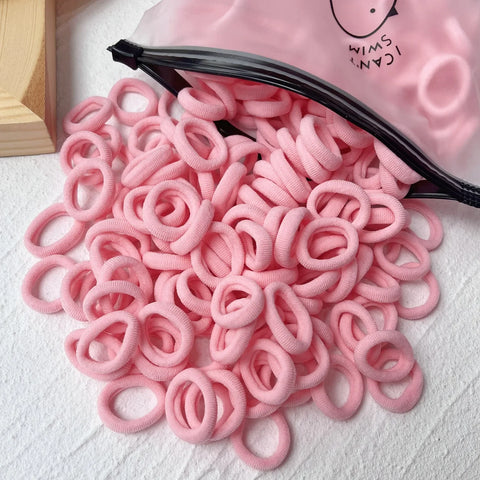 LOVEKIKI 50 stuks elastische haarbanden - kleurrijke kinderhaaraccessoires voor leuke stijlen 