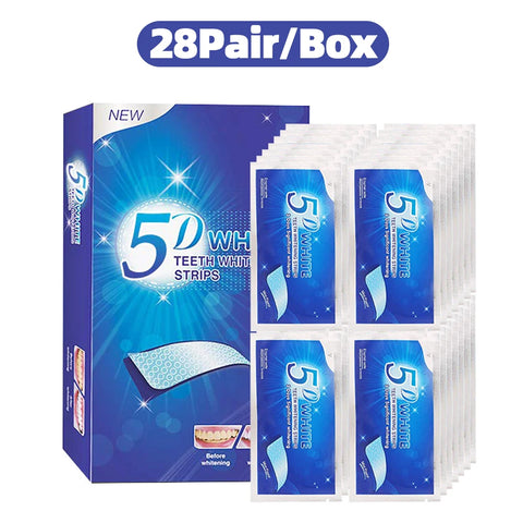 5D Teeth Whitening Strips - Effective Home Use Whitening Kit