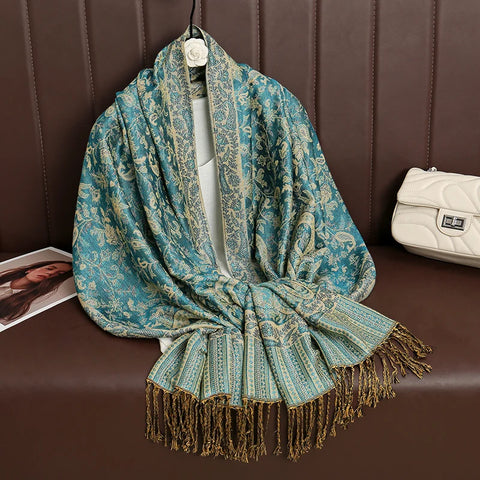 Luxury Autumn Cashmere Pashmina Shawl