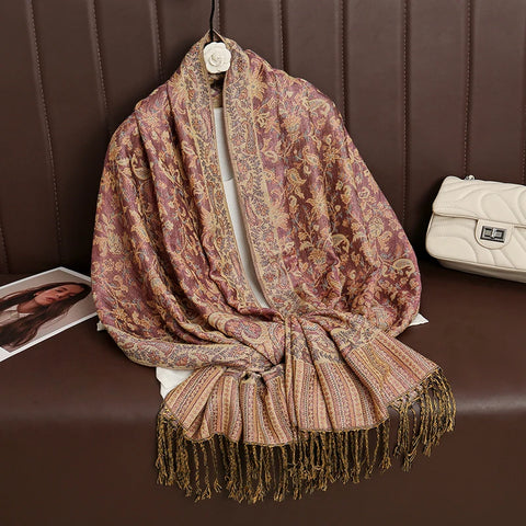 Luxury Autumn Cashmere Pashmina Shawl
