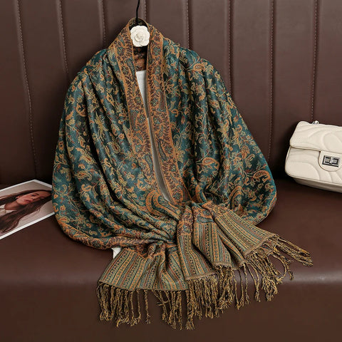 Luxury Autumn Cashmere Pashmina Shawl