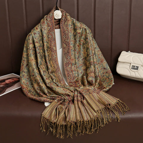Luxury Autumn Cashmere Pashmina Shawl