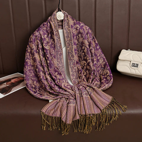 Luxury Autumn Cashmere Pashmina Shawl
