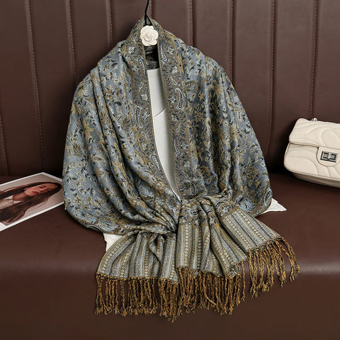 Luxury Autumn Cashmere Pashmina Shawl