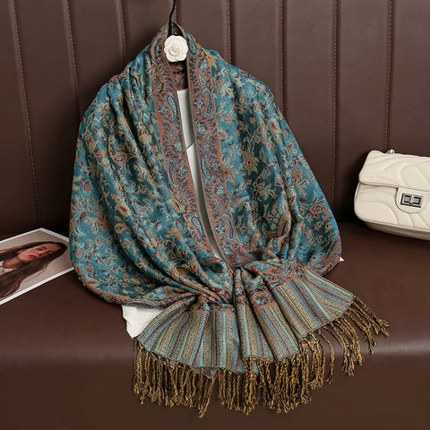 Luxury Autumn Cashmere Pashmina Shawl