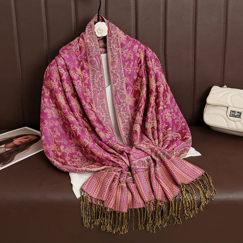 Luxury Autumn Cashmere Pashmina Shawl
