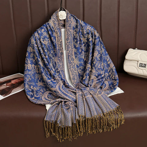 Luxury Autumn Cashmere Pashmina Shawl