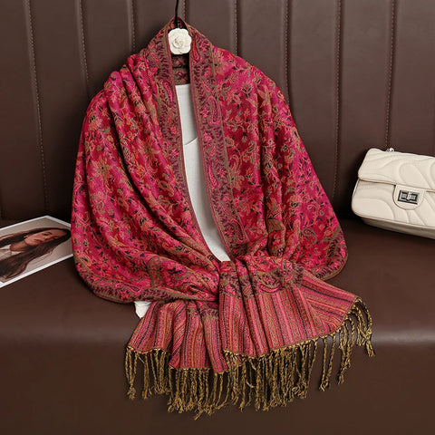 Luxury Autumn Cashmere Pashmina Shawl