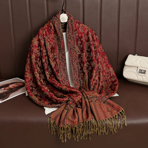 Luxury Autumn Cashmere Pashmina Shawl