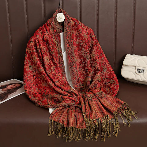 Luxury Autumn Cashmere Pashmina Shawl