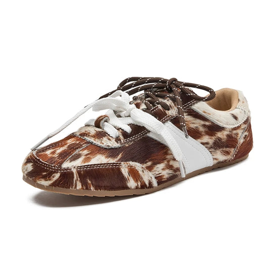 AIYUQI Women's Flat Shoes - Genuine Leather Sneakers