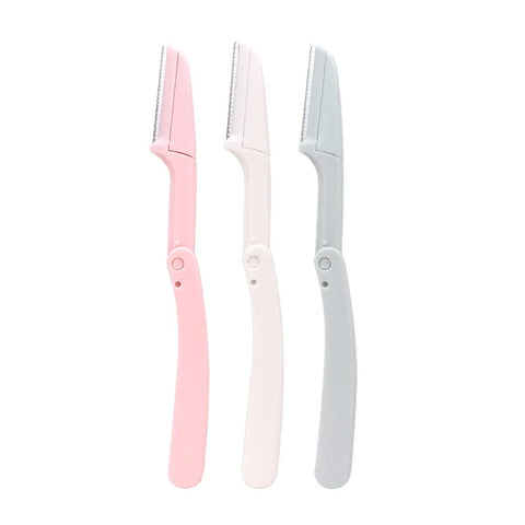 Karsyngirl 3pcs Fold Eyebrow Trimmer Kit – Makeup Tools for Effortless Grooming