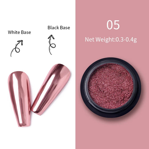 Pearl Aurora Nail Powder - Purple Pink Blue Chrome Glitter