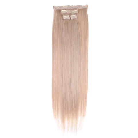 FASHION IDOL 8 Clips In Hair Extensions - Lang Steil Blond 60CM