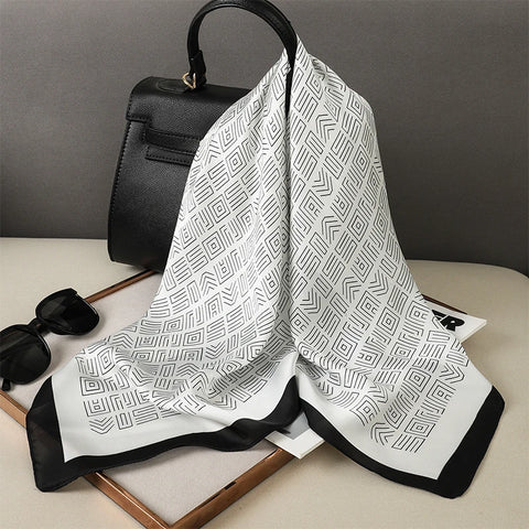 Luxury Square Silk Scarf for Women