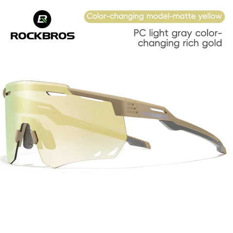 ROCKBROS Fietsbril - Veelzijdige UV400 gepolariseerde sportbril voor MTB, racefietsen, autorijden en golfen