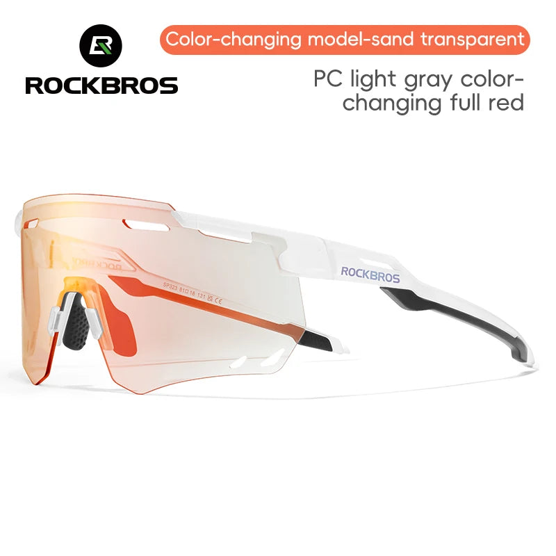 ROCKBROS Fietsbril - Veelzijdige UV400 gepolariseerde sportbril voor MTB, racefietsen, autorijden en golfen