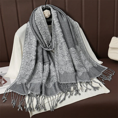 Luxury Autumn Cashmere Pashmina Shawl