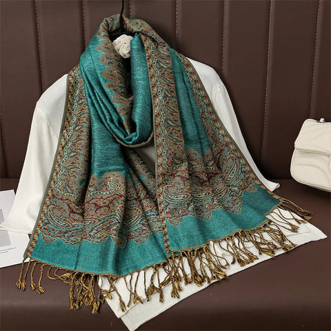 Luxury Autumn Cashmere Pashmina Shawl