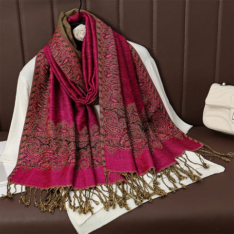 Luxury Autumn Cashmere Pashmina Shawl
