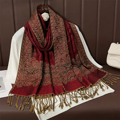 Luxury Autumn Cashmere Pashmina Shawl