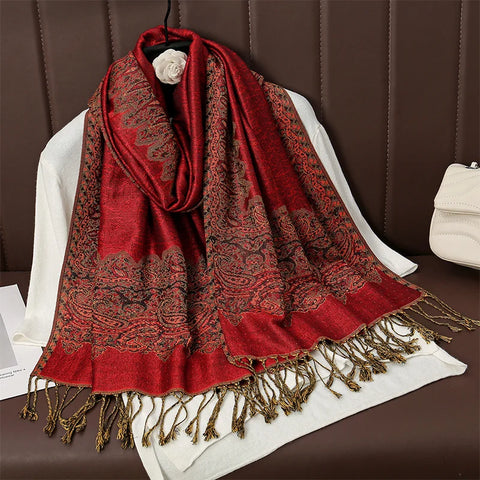 Luxury Autumn Cashmere Pashmina Shawl