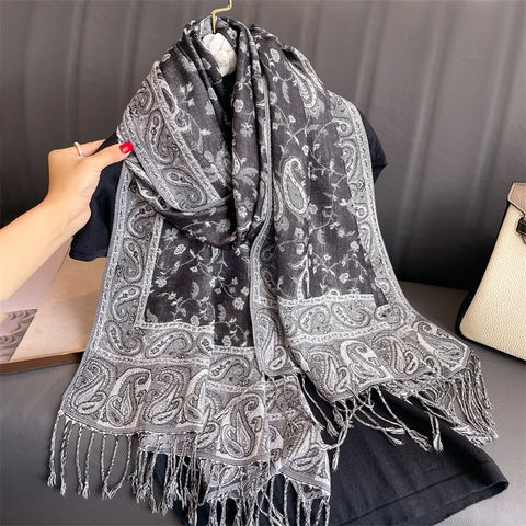 Luxury Autumn Cashmere Pashmina Shawl